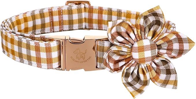 Elegant little tail Flower Dog Collar for Female or Male Dogs