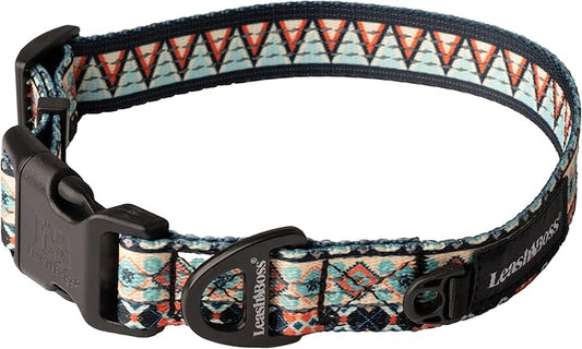 Leashboss Patterned Reflective Dog Collar