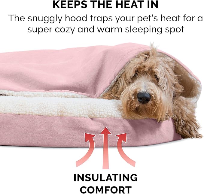 Furhaven 35" Round Cooling Gel Dog Bed for Large/Medium Dogs w/ Removable Washable Cover 50 lbs 35-inch