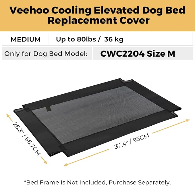 Veehoo Dog Bed Replacement Cover for CWC2204