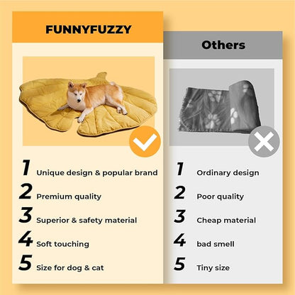 Dog Blanket Mat for Dogs Cats 50×45" Leaf
