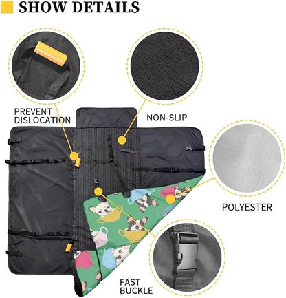 AFPANQZ Bulldog Car Back Seat Cover for Dog