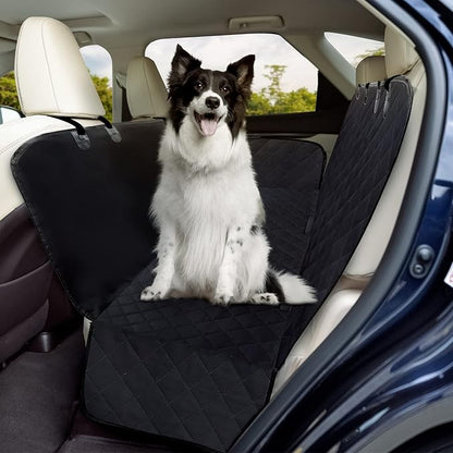 NESTROAD Dog Car Seat Cover for Back Seat Protection,600D Heavy SUVs(Black,59"×63")