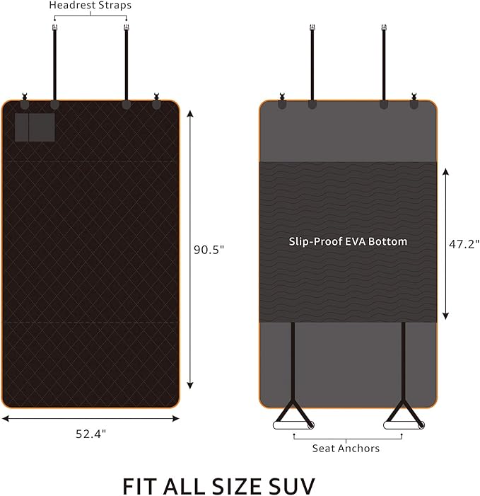 iBuddy Cargo Liner for Dogs Waterproof Pet Cargo