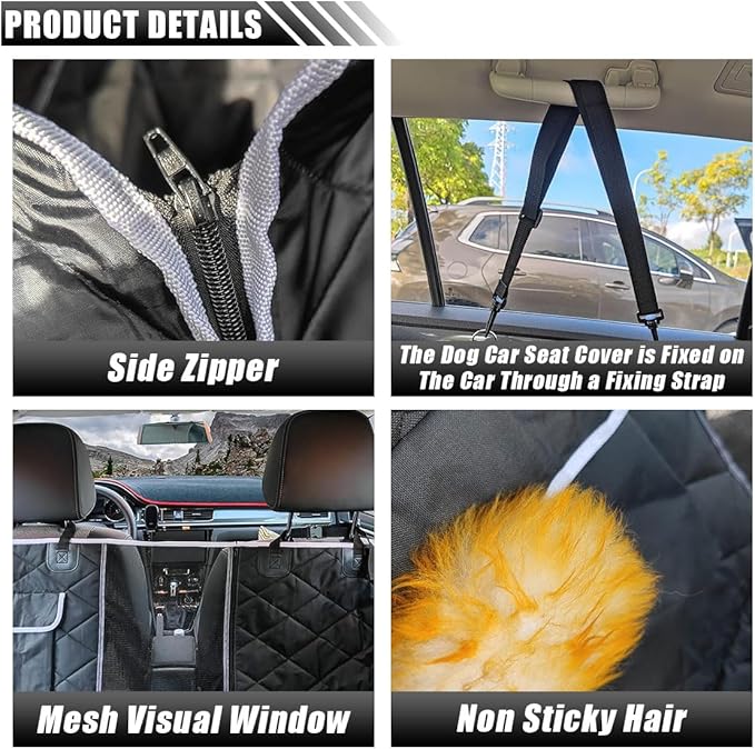 Dog Car Seat Cover 600D Reliable 1)