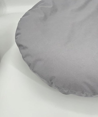 Waterproof Round Dog Bed Cover 27 Inch Light Grey