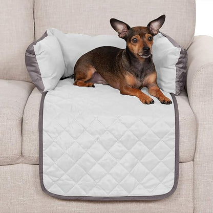 Furhaven Water-Resistant & Reversible 18" Wide Seat Cover Protector for Dogs & Cats