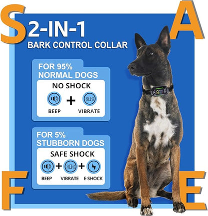 Dog Bark Collar IP67 Waterproof 4 Modes: 5 Sensitivity