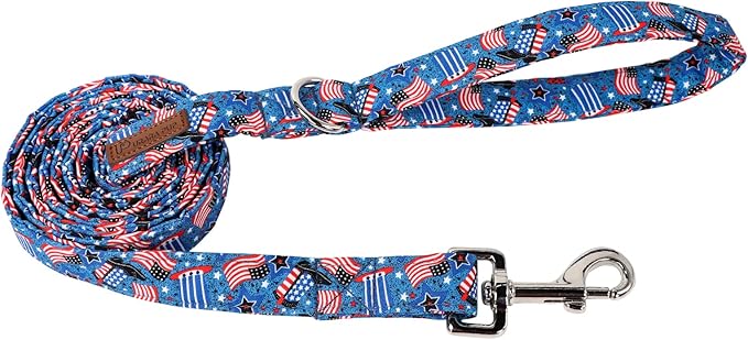 Patriotic Dog Leash Match 4th of July Dog Collar 4th of
