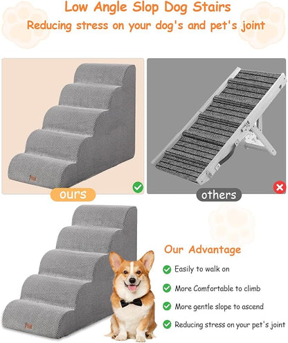 Dog Ramp for Bed Couch 5 Steps