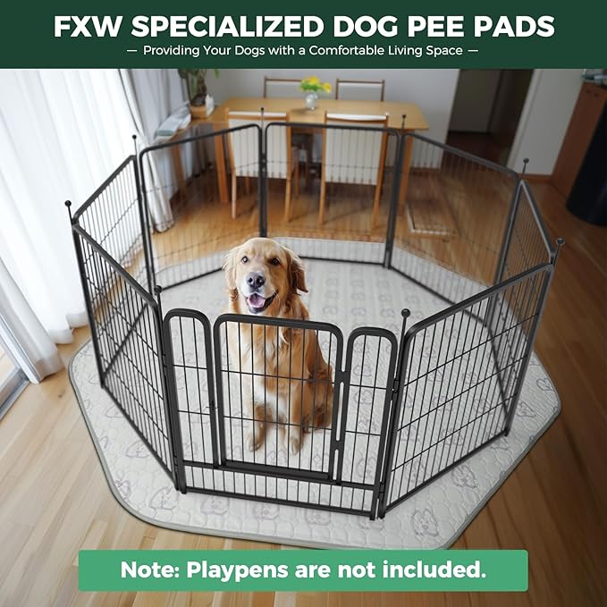 FXW Washable Pee Pads for Dogs 83" x 83", Specifically 32/40/45inch 8