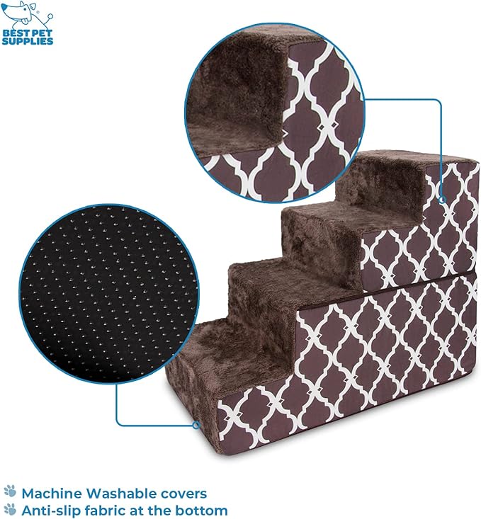 Best Pet Supplies Dog Stairs Cover 4-Step -
