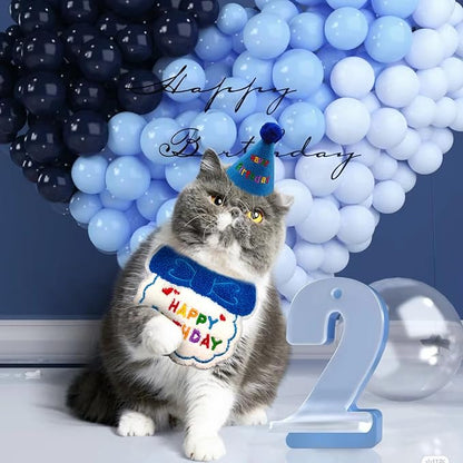 Dog Cat Birthday Party Supplies Outfit Bandana Bib