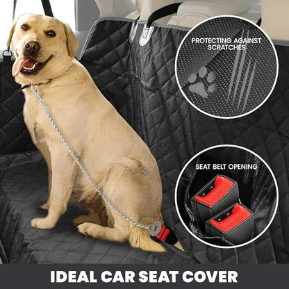 Backseat Extender for Dogs Hard Bottom 100% Waterproof, 330lb, Anti-Slip 600D Oxford 1 Year