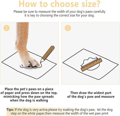 Dog Shoes, Dog Sandals for Hot Pavement Outdoor Dog Boots Non-Slip Waterproof Dog Booties for Summer 4Pcs Dog crocs with Rugged Sole Beige