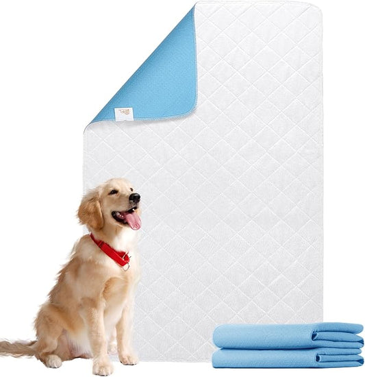 Pee Pads for Dogs Washable 34"x52" Fast 2 Pack