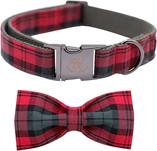 Elegant little tail Dog Collar with Bow