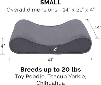 Furhaven Replacement Dog Bed Cover Microvelvet Contour Luxe Lounger