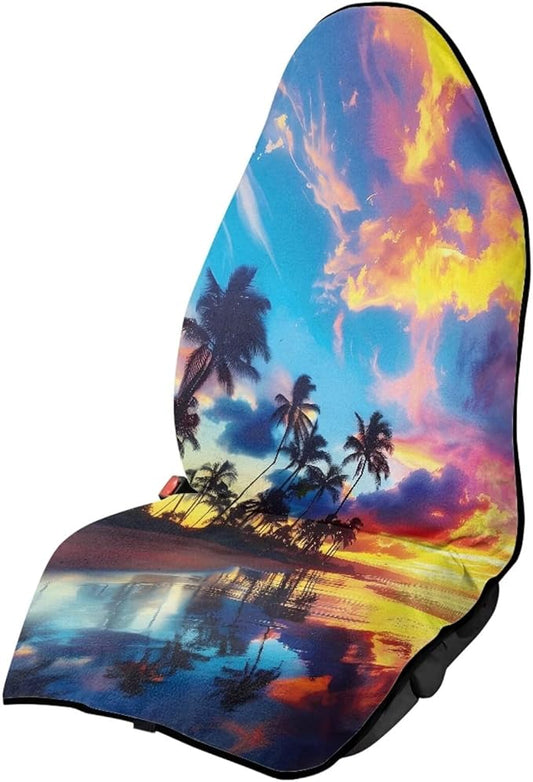 Palm Waterproof Towel Car Seat Cover Anti-Slip Bucket Seat Protector Washable Car Accessories Decro Universal Seat Cover for Car