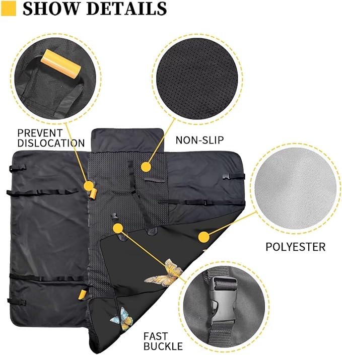 AFPANQZ Sunflower Dog Cat Seat Cover for Cars