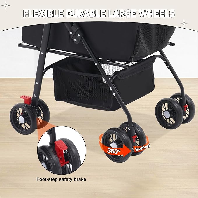 Pet Stroller 3-in-1 20KG,Pet Travel