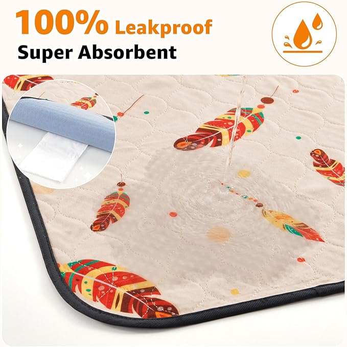 Dog Pee Pads Washable: 2 Pack Reusable Puppy Pads 31x36 Inch