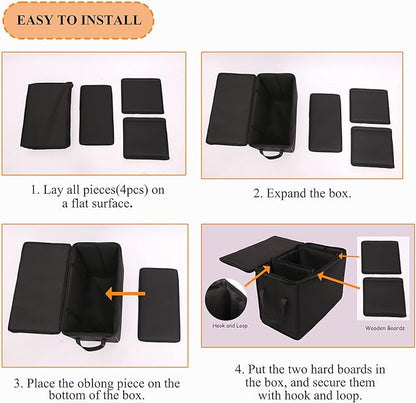 Dog Car Seat Extender with Storage 200lbs, Car 20"x11.5"x14.5")
