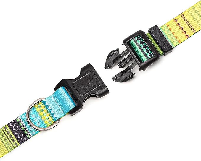 Adjustable Dog Collar with Patterns