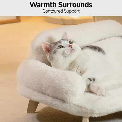 MEWOOFUN Cat Bed with Removable Washable Cover
