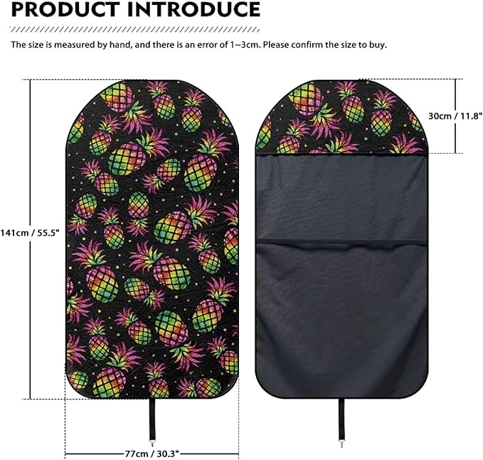 Yewattles Pineapple Pattern Waterproof Car Interior Accessories