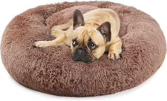 Dog Beds for Medium Dogs Washable Donut French 2 Cats 30 Inches