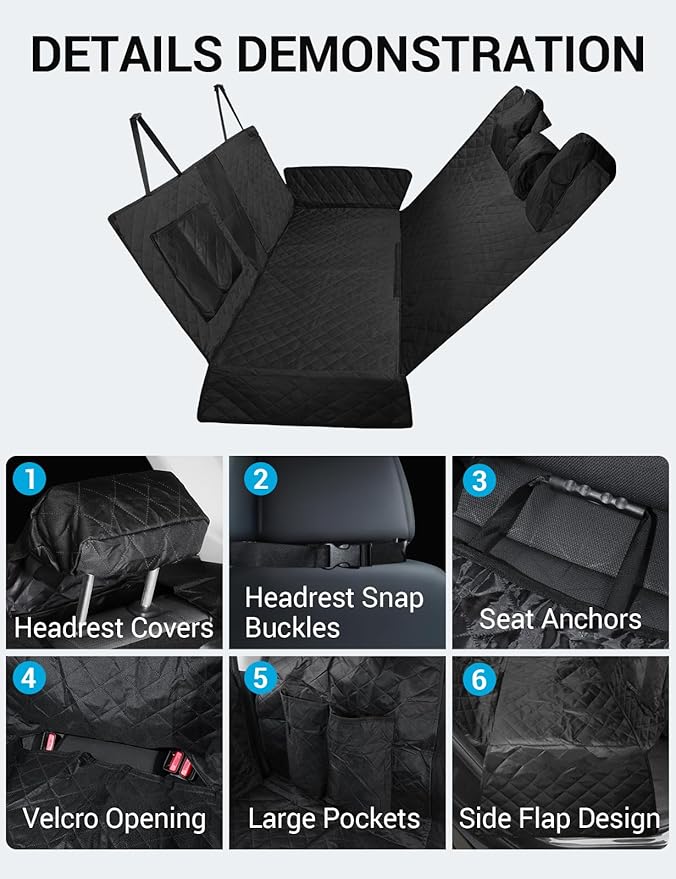 Proadsy 2024 Upgrade Dog Car Seat Cover Custom 2021-2024 Nissan