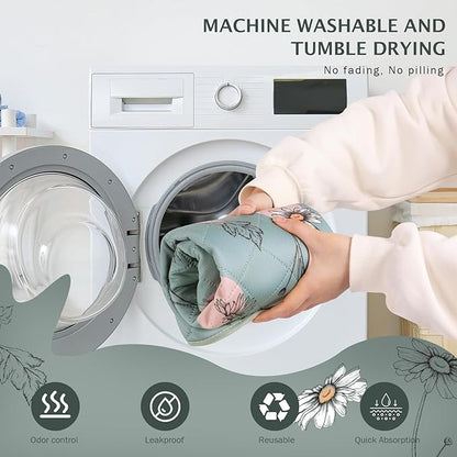 IEUUMLER Washable Pee Pads for Dogs 2 Pack EU007 (Green 36"X24"-2pcs)