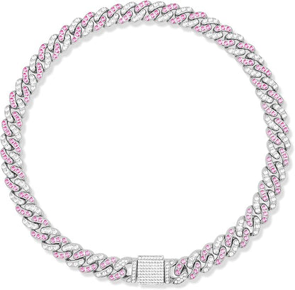 Dog Chain Silver Cuban Collars 22inch)