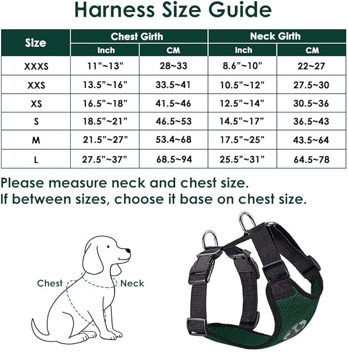 Lukovee Dog Seat Belt for Car, Adjustable Dog Car Harness for Large Medium Small Dogs, Soft Padded & Breathable Mesh Dog Seatbelt with Car Vehicle Connector Strap (Green,Small)