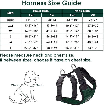 Lukovee Dog Seat Belt for Car, Adjustable Dog Car Harness for Large Medium Small Dogs, Soft Padded & Breathable Mesh Dog Seatbelt with Car Vehicle Connector Strap (Green,Small)