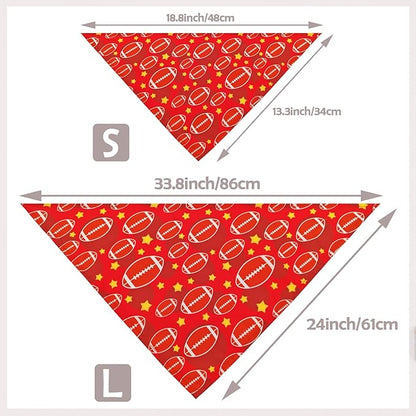 Rugby Dog Bandanas for Small Dogs Breed Cats 18 Inch 7PCS