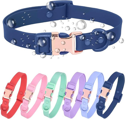 Waterproof Dog Collar with Safety Metal Buckle