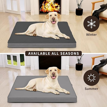Easy-Going Dog Bed for Medium Dogs (30x20x3 in,