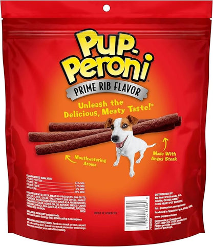 Pup-Peroni Dog Treats, Prime Rib Flavor, 22.5 Ounce, Made with Real Steak