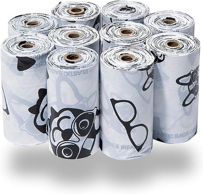 Best Pet Supplies Dog Poop Bags (150 Bags) for Waste Refuse Cleanup