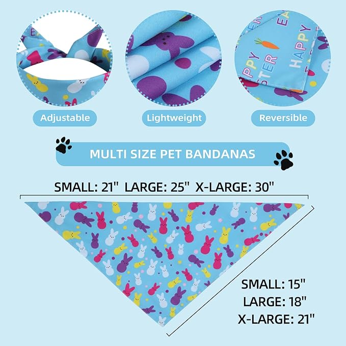 Easter Dog Bandana Small -1 Pack