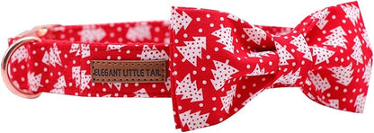 Elegant little tail Dog Collar with Bow