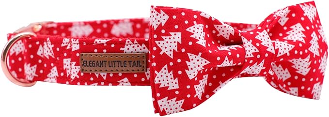 Elegant little tail Dog Collar with Bow