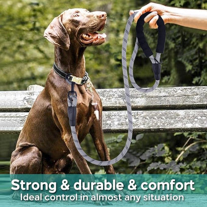 COOYOO Dog Leash 5/6 FT with Comfortable Padded