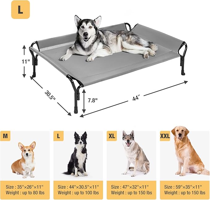 Veehoo Cooling Elevated Dog Bed