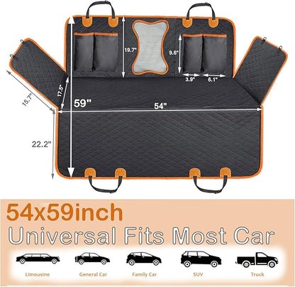 SORKUT Dog Car Seat Cover Waterproof Car Seat 600D Heavy