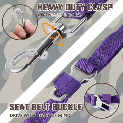 AUROTH Heavy Duty Bungee Dog Leash for Medium Large Breed Dogs 2 Padded 4.5FT 6FT