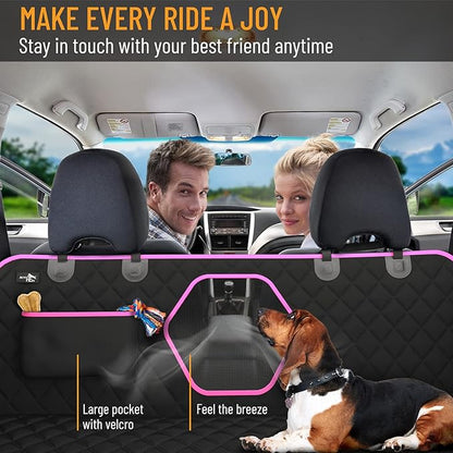 Active Pets Dog Car Seat Cover Car Seat Protector- Dog Seat Cover for Back Seat of SUVs