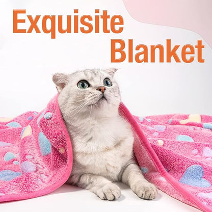 Pet Soft Blankets for Dogs (Heart-3XL)